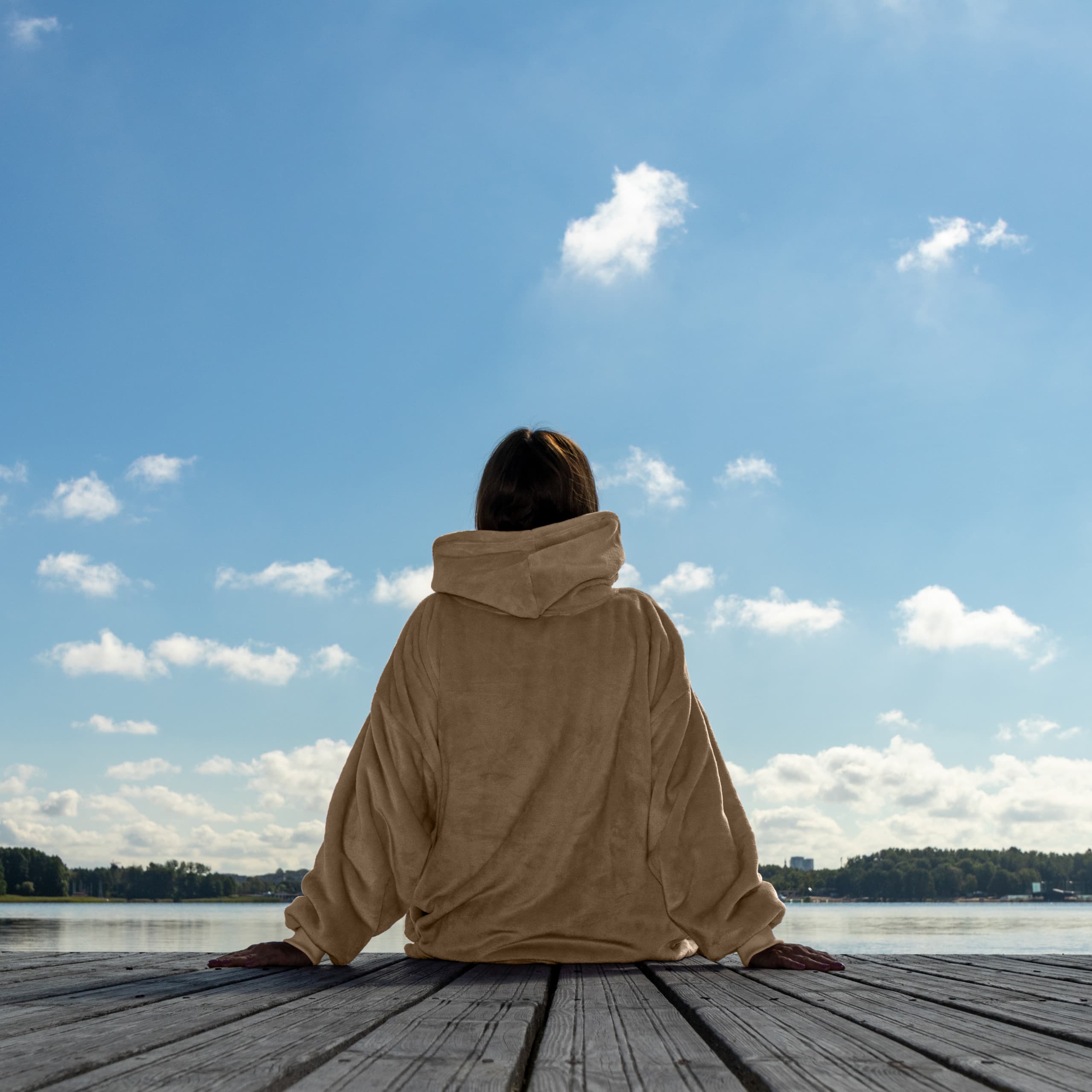 Bluzair - Bluza koc -  Beżowa