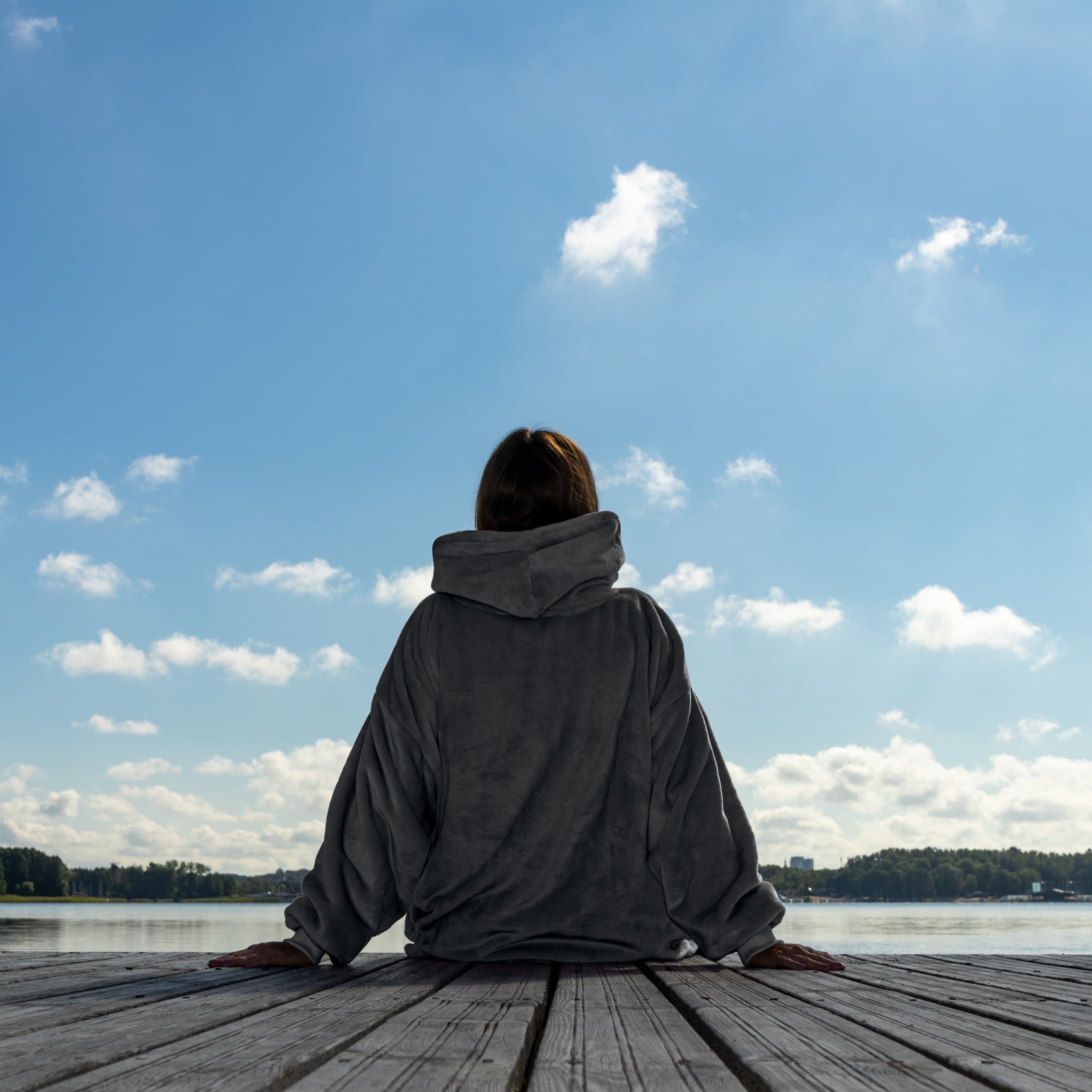 Bluzair - Bluza koc -  Szara