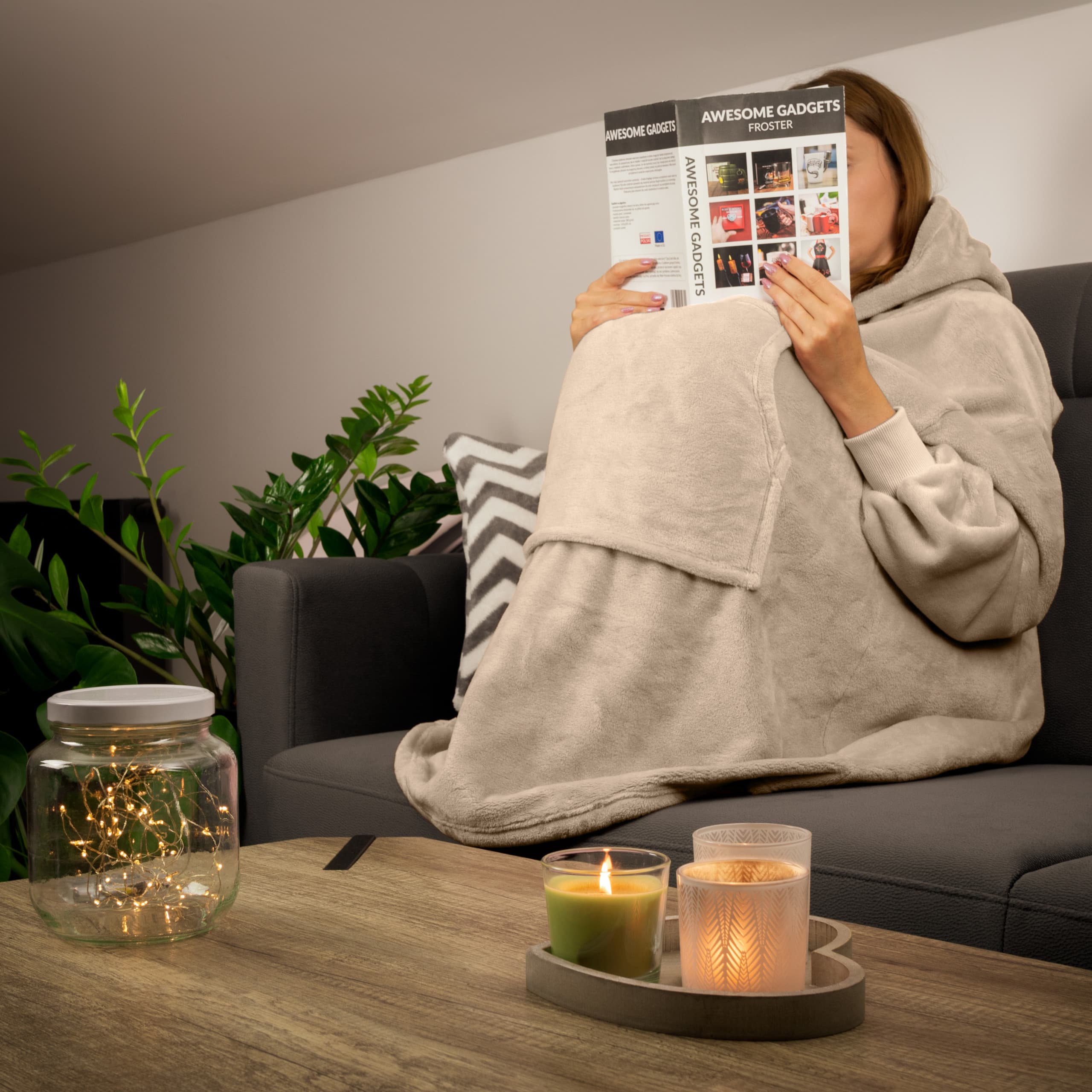 Bluzair - Bluza koc -  Beżowa