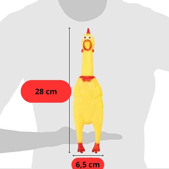 Kurczak gumowy dla psa