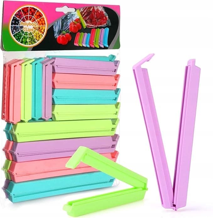 Zamykacze klipsy do zamykania opakowań 12X