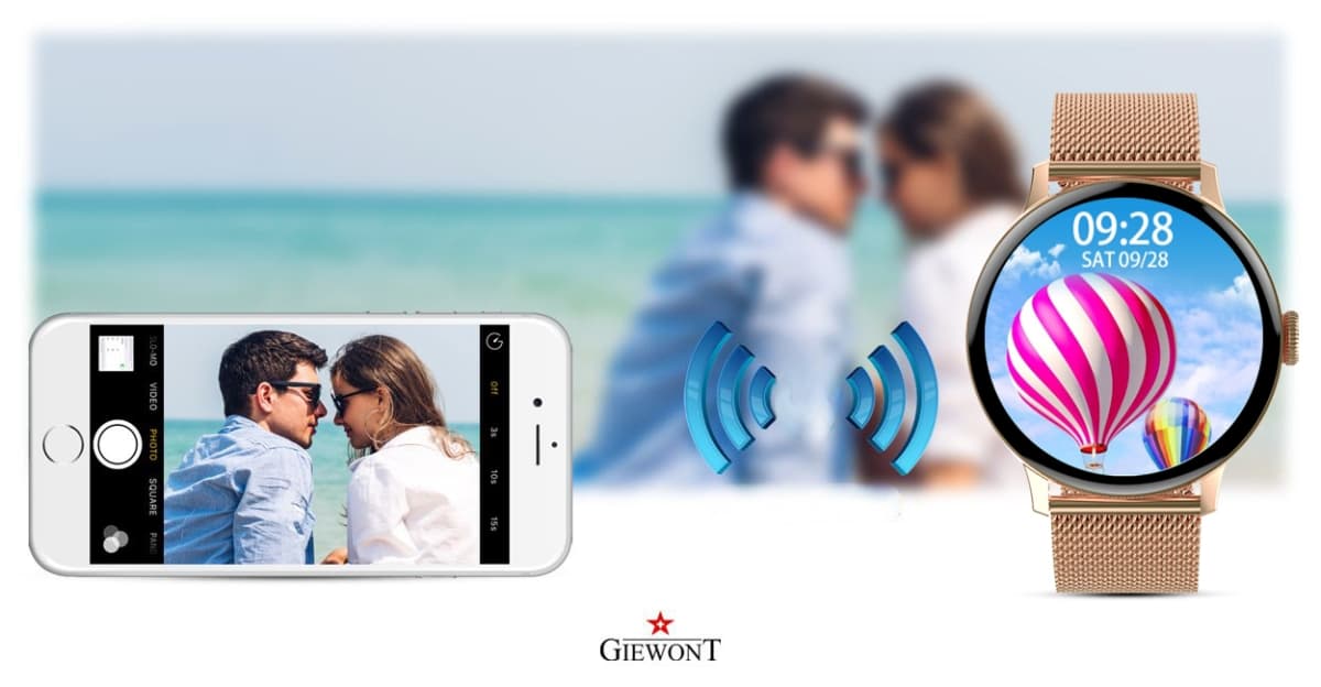 Smartwatch Damski GIEWONT Różowe Złoto GW330-1