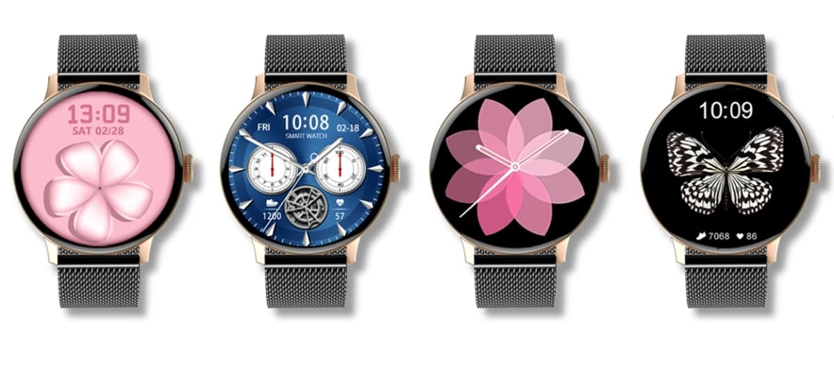 Smartwatch Damski GIEWONT Różowe Złoto Czarny GW330-4