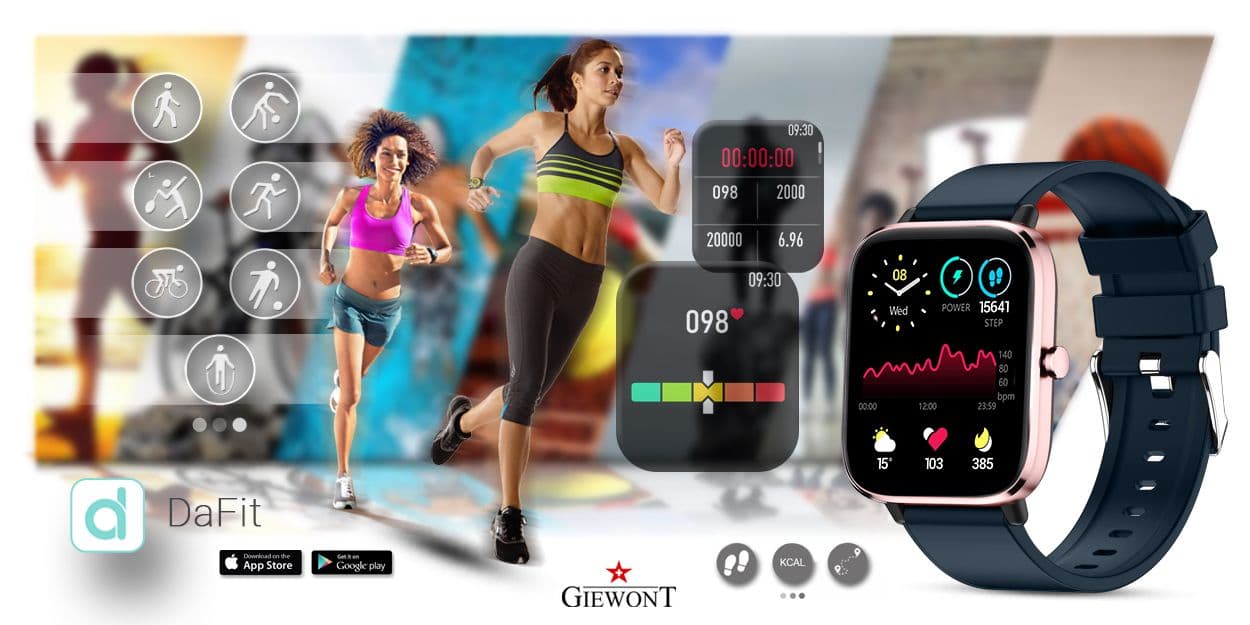 Smartwatch Giewont Różowo-Granatowy GW230-5