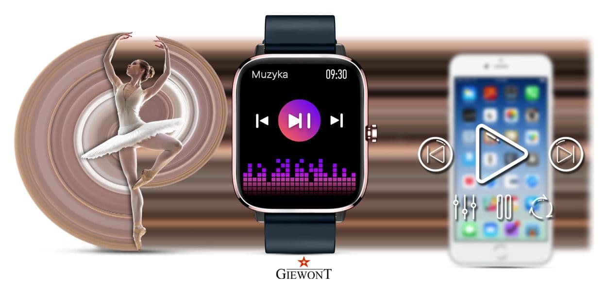 Smartwatch Giewont Różowo-Granatowy GW230-5