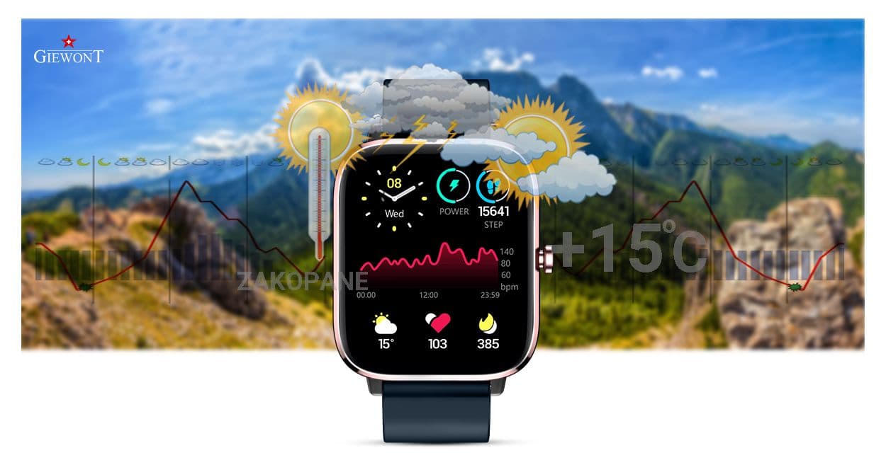 Smartwatch Giewont Różowo-Granatowy GW230-5