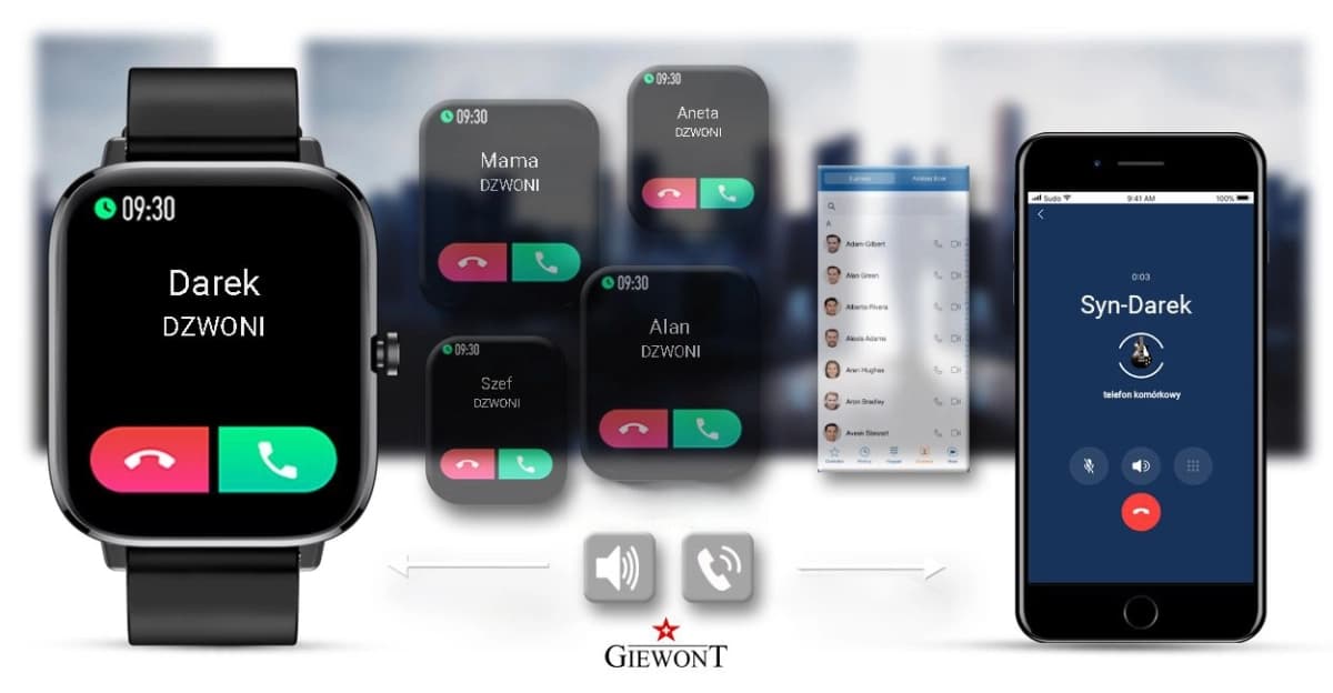 Smartwatch Giewont Czarny GW230-2