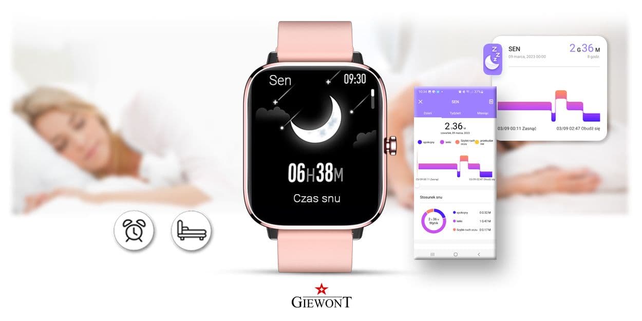 Smartwatch Giewont Różowy GW230-1 