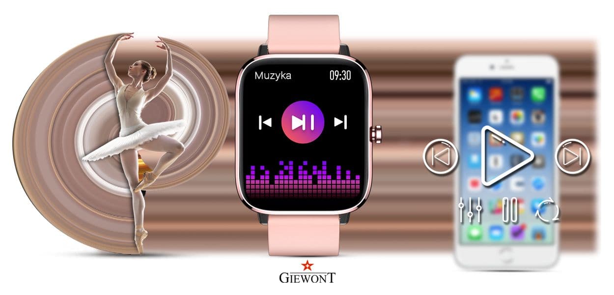Smartwatch Giewont Różowy GW230-1 