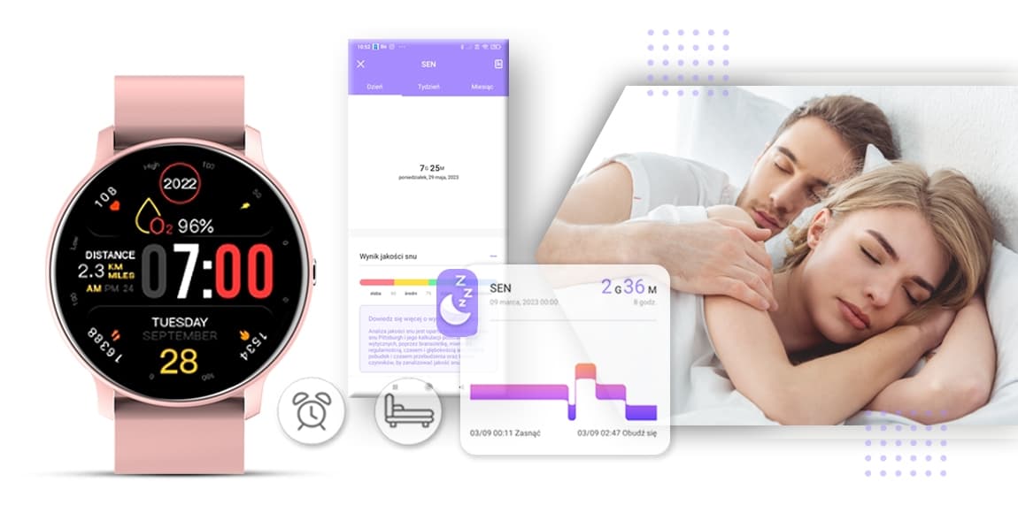 Smartwatch GIEWONT Różowy GW120-1