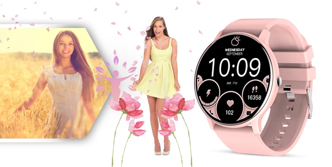 Smartwatch GIEWONT Różowy GW120-1