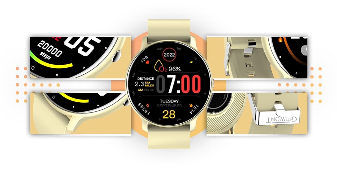 Smartwatch GIEWONT Ecru GW120-6