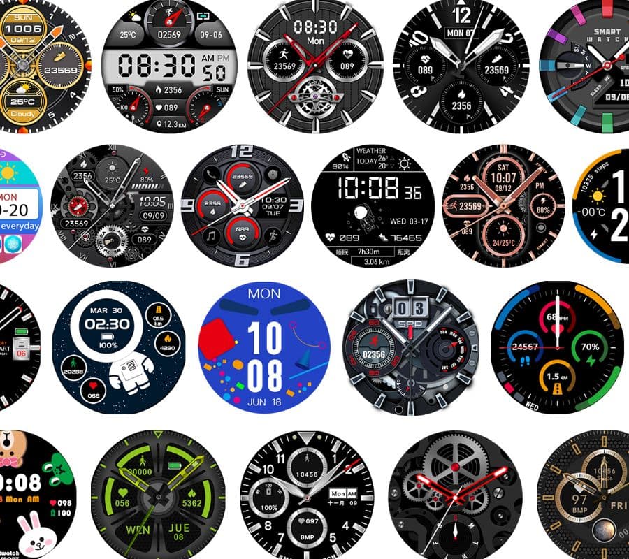 Smartwatch  Rubicon RNCE88-2 Czarny- Czarny Pasek Silikonowy + Czarna Bransoleta