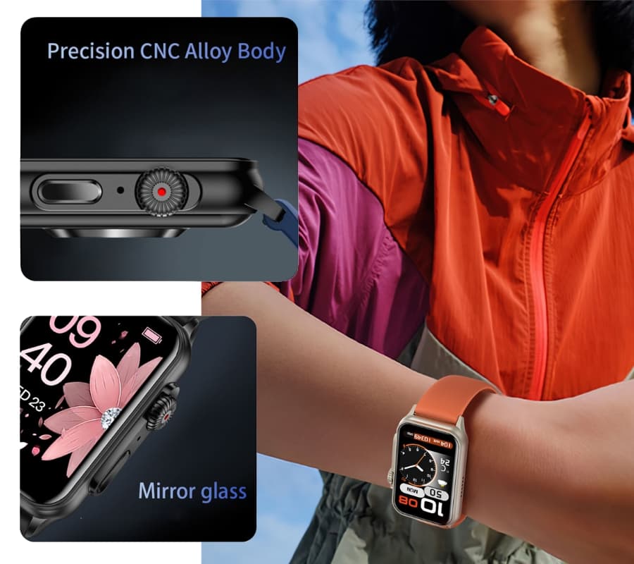 Smartwatch Damski RUBICON RNCF06 Black SMARUB215