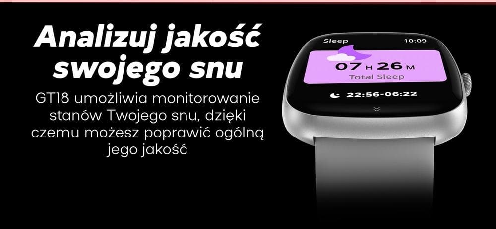 Smartwatch Damski GRAVITY GT18-1 Różowy Pasek Silikonowy + Czarny Pasek