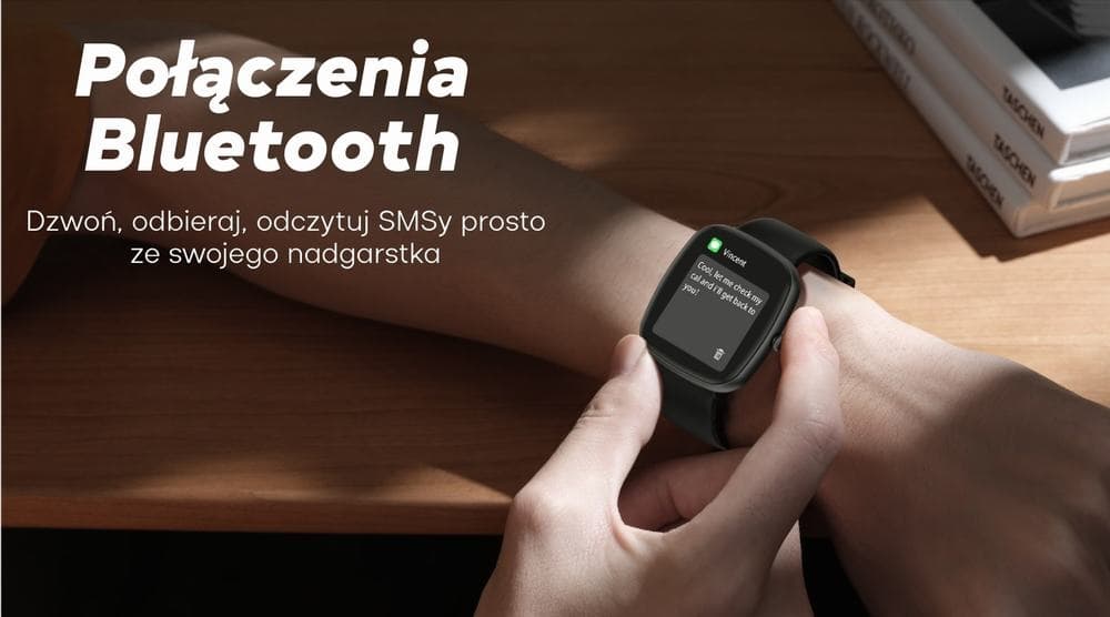 Smartwatch Męski GRAVITY GT18-4 Pomarańczowy Pasek Silikonowy + Czarny Pasek