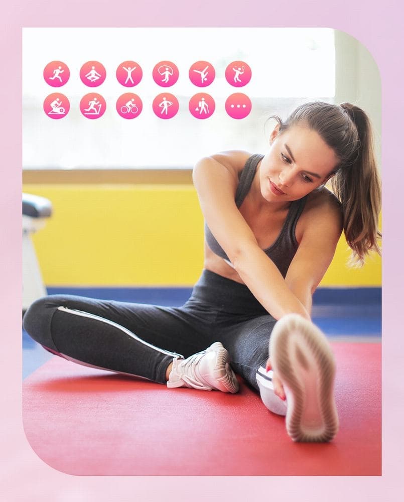 Smartwatch Gravity Różowo Złoty 2 Paski GT25-1 PRO