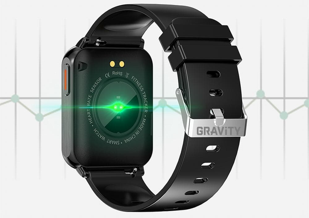 Smartwatch Gravity Czarny 2 Paski GT17-7