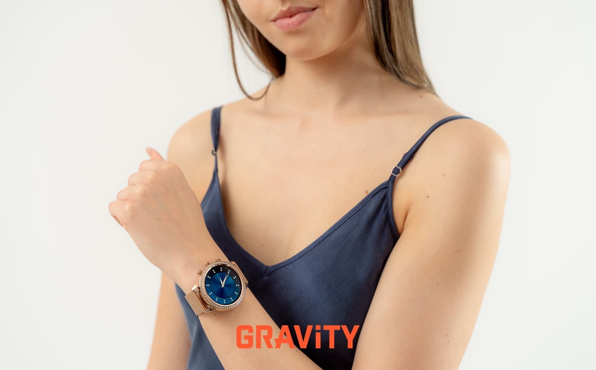 Smartwatch Gravity Różowe Złoto Pasek i Bransoleta GT5-5