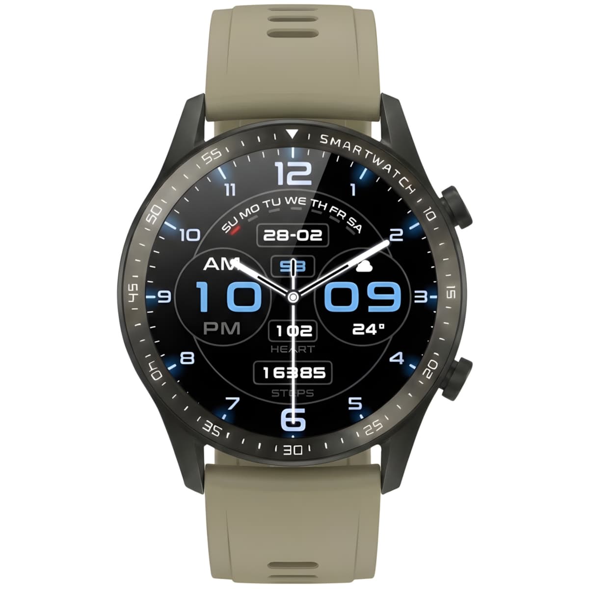 Smartwatch Gravity Czarny 2 Paski GT10-2