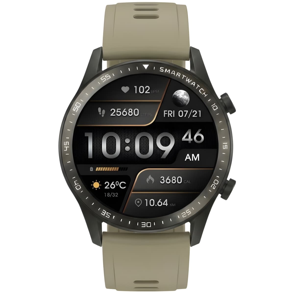 Smartwatch Gravity Czarny 2 Paski GT10-2
