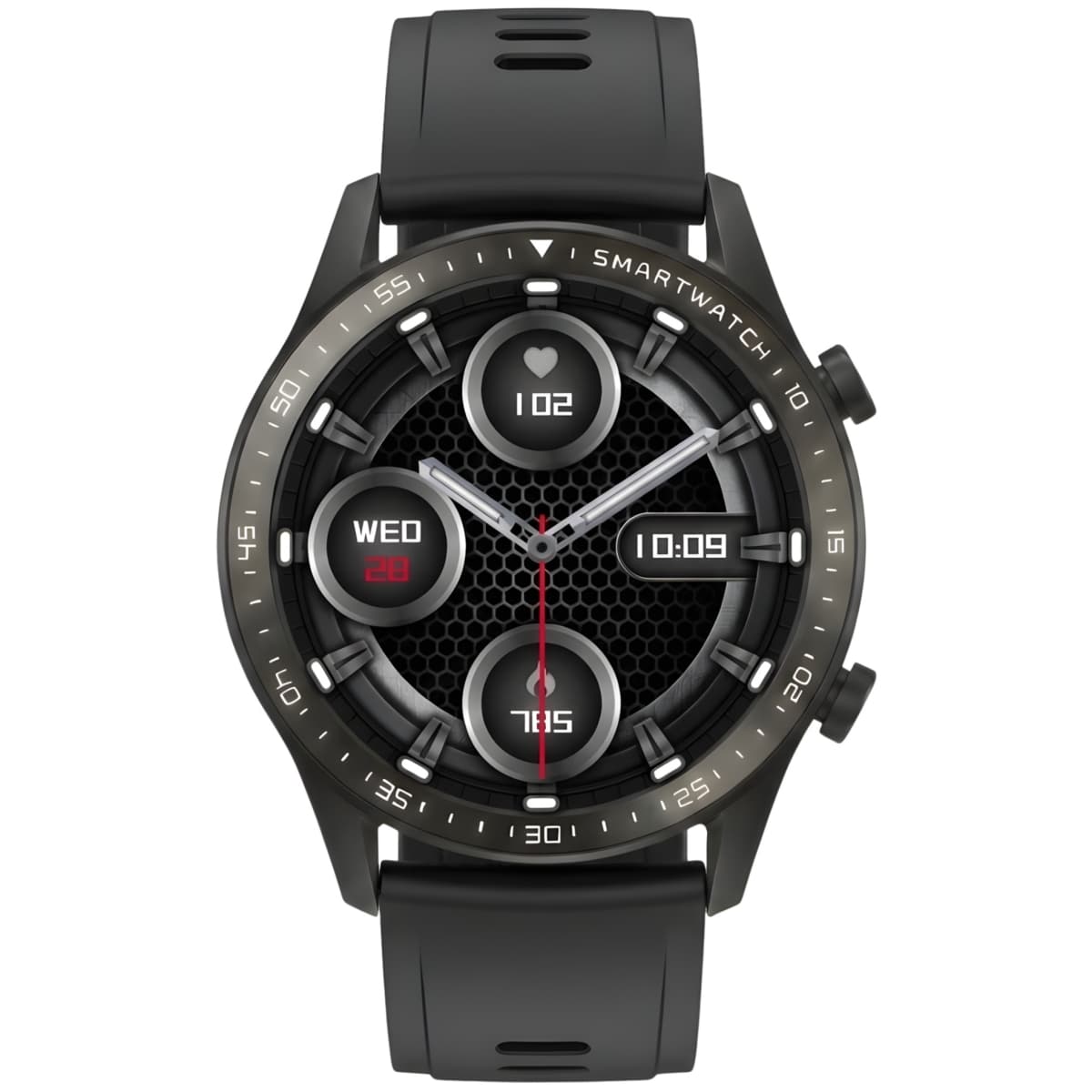 Smartwatch Gravity Czarny 2 Paski GT10-4