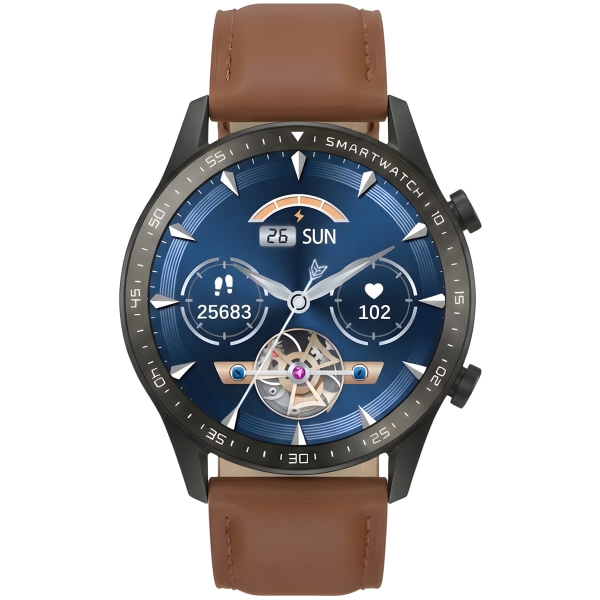 Smartwatch Gravity Czarny 2 Paski GT10-4