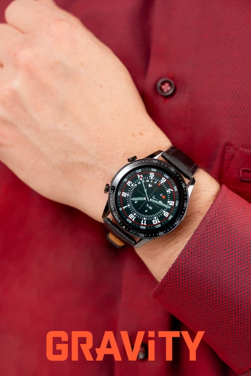 Smartwatch Gravity Czarny 2 Paski GT10-5