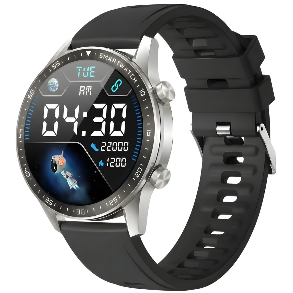 Smartwatch Gravity Srebrny Bransoleta + Pasek GT10-6
