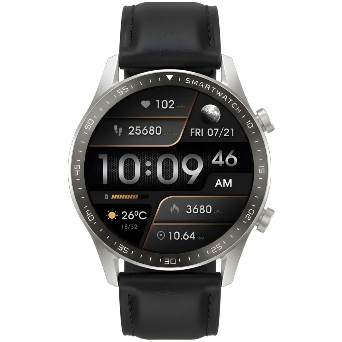 Smartwatch Gravity Srebrny 2 Paski GT10-7