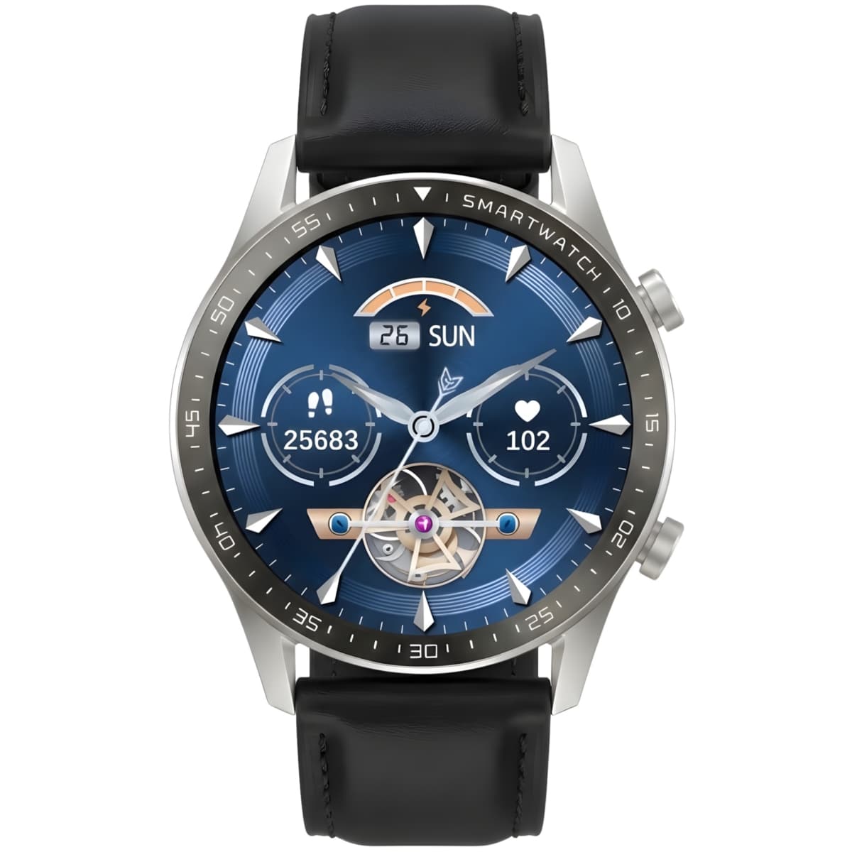 Smartwatch Gravity Srebrny 2 Paski GT10-7