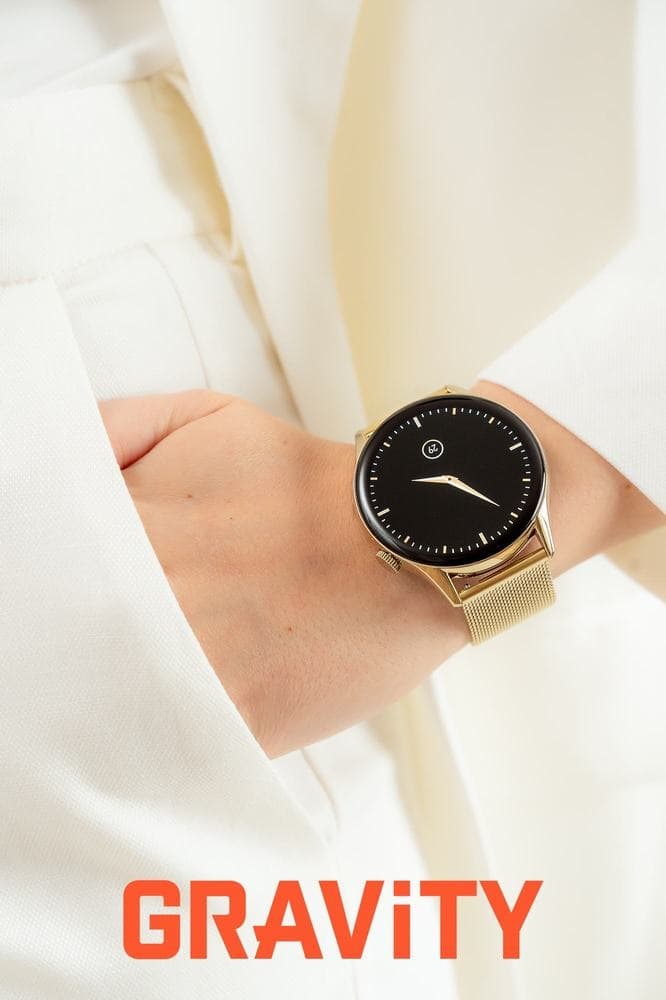 Smartwatch Gravity Złoty Pasek + Bransoleta GT11-4